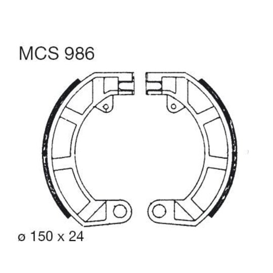 Brzdové čeľuste LUCAS MCS 986